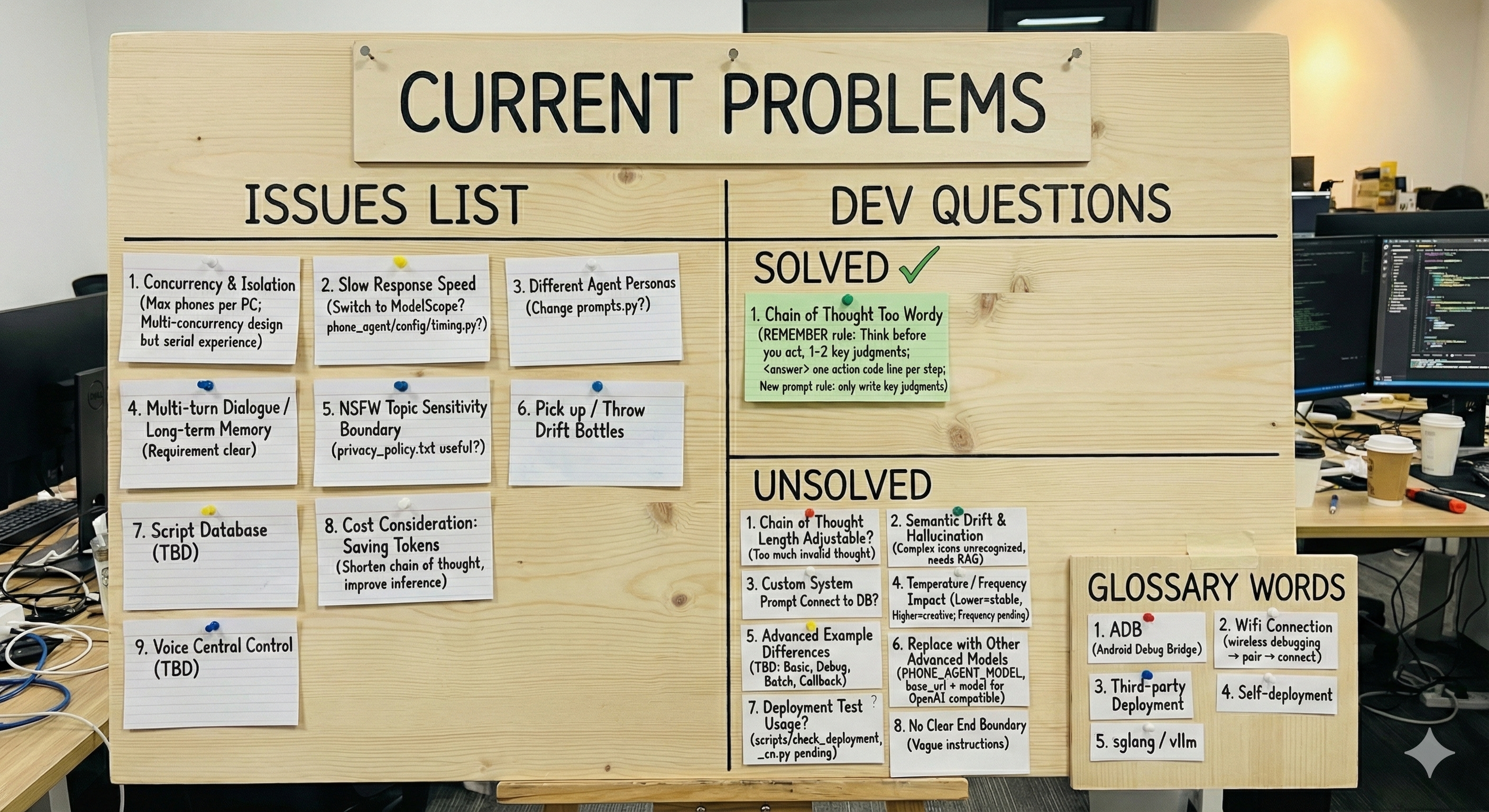 Kanban board for AutoGLM productization roadmap